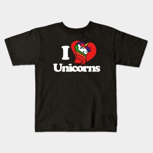 I love unicorns Kids T-Shirt